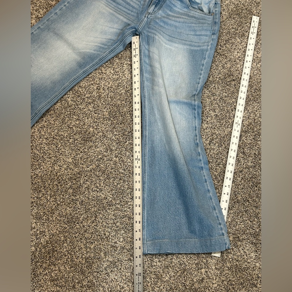 Kancan Classic Light Wash Women’s Wide-Leg Jeans size 13/30 - Picture 5 of 9
